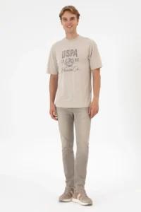 US Polo Assn. Men Stone T-Shirt - Image 4