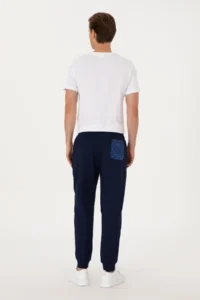 US Polo Assn. Men Navy Blue Sweatpants - Image 4