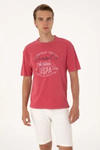 US Polo Assn. Men comfort Fit Cherry Crew Neck T-Shirt