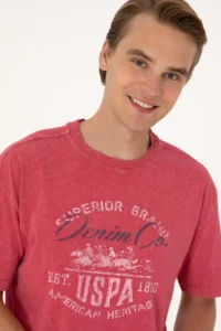US Polo Assn. Men comfort Fit Cherry Crew Neck T-Shirt - Image 2