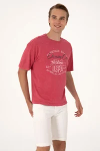 US Polo Assn. Men comfort Fit Cherry Crew Neck T-Shirt - Image 3