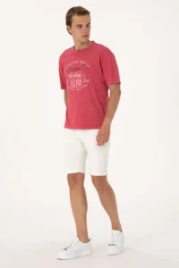 US Polo Assn. Men comfort Fit Cherry Crew Neck T-Shirt - Image 4