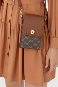 Pierre Cardin Tan Crossbody Bag - Image 2