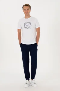 US Polo Assn. Men Regular Fit Crew Neck White T-Shirt - Image 4