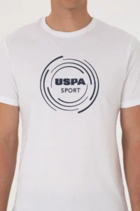 US Polo Assn. Men Regular Fit Crew Neck White T-Shirt - Image 6