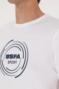 US Polo Assn. Men Regular Fit Crew Neck White T-Shirt - Image 7