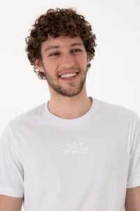 US Polo Assn. Men Regular Fit Crew Neck White T-Shirt - Image 2