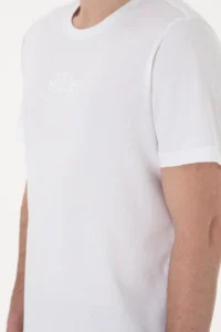 US Polo Assn. Men Regular Fit Crew Neck White T-Shirt - Image 7