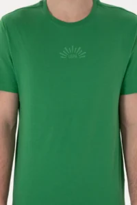US Polo Assn. Men Regular Fit Crew Neck Green T-Shirt - Image 6