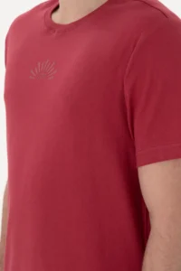 US Polo Assn. Men Regular Fit Crew Neck Cherry T-Shirt - Image 7