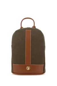US Polo Assn. Women Khaki Kanvas Backpack - Image 3