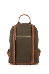 US Polo Assn. Women Khaki Kanvas Backpack - Image 5