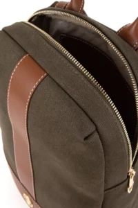 US Polo Assn. Women Khaki Kanvas Backpack - Image 6