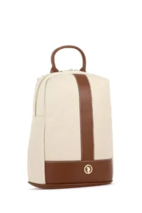 US Polo Assn. Women Cream Kanvas Backpack - Image 4