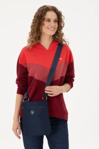 US Polo Assn. Women Navy Blue Quilted Crossbody Bag