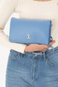 US Polo Assn. Women Blue Crossbody Bag - Image 2