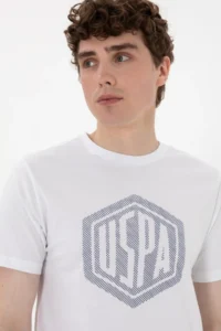 US Polo Assn. Men Regular Fit Crew Neck White T-Shirt - Image 2