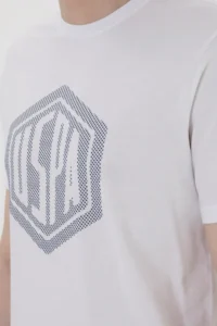 US Polo Assn. Men Regular Fit Crew Neck White T-Shirt - Image 7
