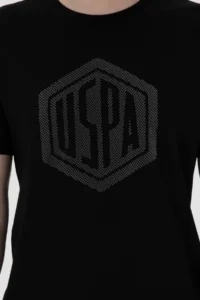 US Polo Assn. Men Regular Fit Crew Neck Black T-Shirt - Image 6