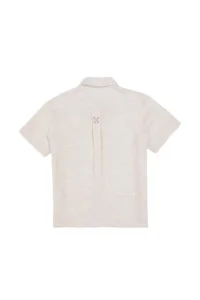US Polo Assn. Boys' Cream Short Sleeve Shirt - Image 3
