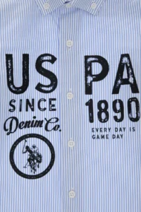 US Polo Assn. Boys' Navy Blue Long Sleeve Shirt - Image 3