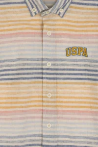 US Polo Assn. Boys' Beige Long Sleeve Shirt - Image 3