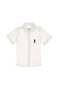 US Polo Assn. Boys' White Knitting Shirt - Image 2