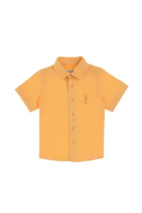 US Polo Shirt Assn. Boys' Orange Knitting Shirt