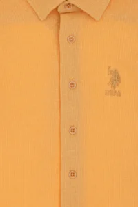 US Polo Shirt Assn. Boys' Orange Knitting Shirt - Image 3