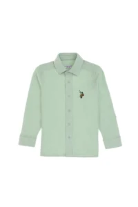 US Polo Assn. Boys' Water Green Knitting Shirt