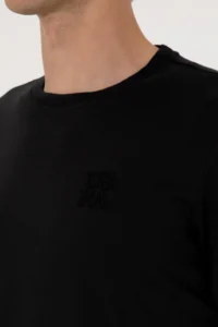 US Polo Assn. Men Regular Fit Black Crew Neck T-Shirt - Image 7