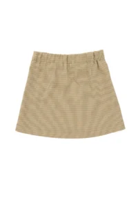 US Polo Assn. Girls' Camel Gingham pleated Weaving Skirt - Image 4