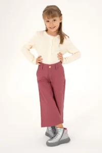 US Polo Assn. Girls' Dusty Rose Kanvas Pants - Image 2