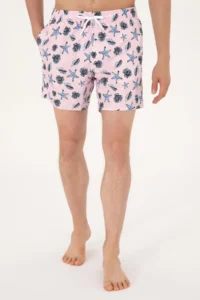 US Polo Assn. Men Light Pink Swim Shorts - Image 2