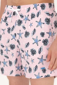 US Polo Assn. Men Light Pink Swim Shorts - Image 3