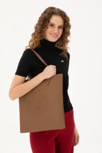 US Polo Assn. Women Brown Tote Bag