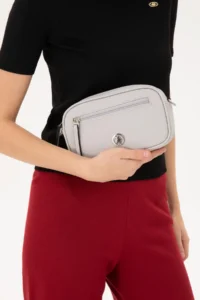 US Polo Assn. Women Gray Crossbody Bag - Image 2