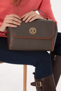 Pierre Cardin Brown Crossbody Bag - Image 2