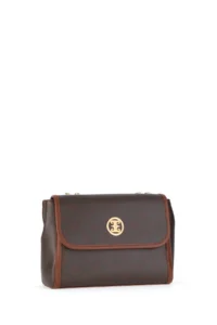 Pierre Cardin Brown Crossbody Bag - Image 4