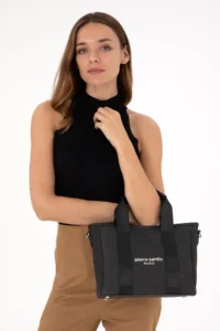 Pierre Cardin Black Canvas Bag - Image 2
