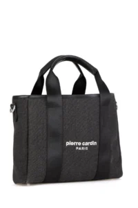 Pierre Cardin Black Canvas Bag - Image 4