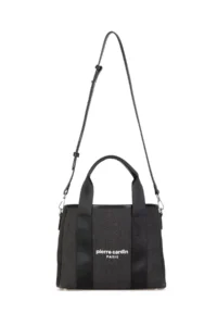 Pierre Cardin Black Canvas Bag - Image 6