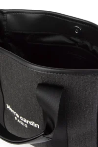 Pierre Cardin Black Canvas Bag - Image 7