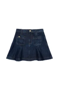 US Polo Assn. Girls' Dark Blue Jeans Skirt - Image 3