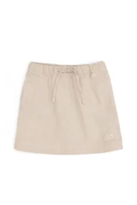 US Polo Assn. Girls' Beige Linen Blended Weaving Skirt - Image 4