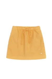 US Polo Shirt Assn. Girls' Orange Linen Blended Weaving Skirt - Image 4