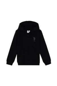 US Polo Assn. Boys' Black Basic Sweatshirt