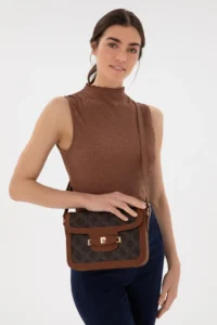 Pierre Cardin Brown Crossbody Bag