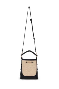 Pierre Cardin Black Straw Bag - Image 6