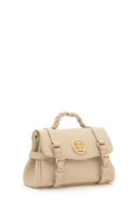 Pierre Cardin Ecru Crossbody Bag - Image 4